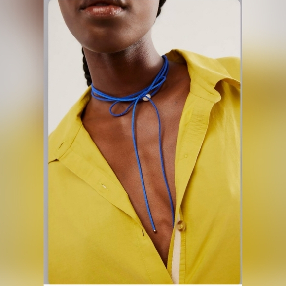 NEW Free People Grapejuice Blues Choker, Blue - $38!! - Picture 2 of 11